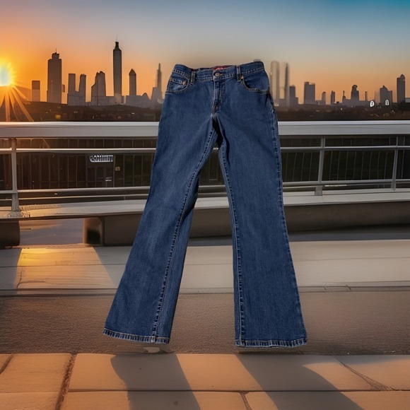 Women's LEVI'S Bootcut 550 Jeans 6m Classic Relaxed Boot Cut Western Y2K - Picture 2 of 4